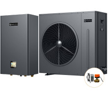 Інверторний тепловий насос для дому Aquaviva Plus 13 (12.60 кВт), циркуляційний насос + триходовий клапан